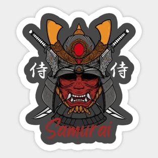 Japanese Samurai Warrior Sticker